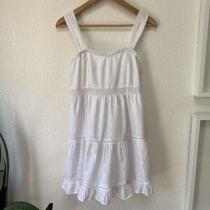 American Eagle Tiered Corset Backed Mini Dess white Women's Size Small